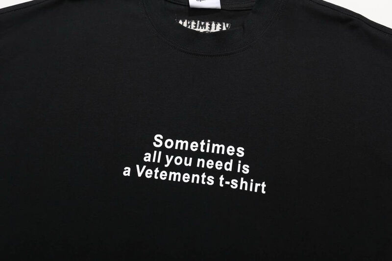 Мужская футболка Vetements мужской черный 173240-4