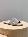 Мужские шлепки Hermès мужской замша графитовый 153434-2
