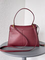 Сумка Balenciaga Rodeo женский кожа бордовый 170104-2