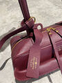 Сумка Balenciaga Carrie женский кожа бордовый 186350-4