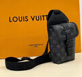 Мужская сумка слинг Louis Vuitton мужской кожа черный 149935-4