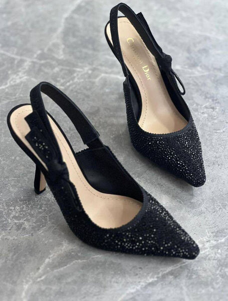 Туфли Christian Dior женский стразы черный 114978-3