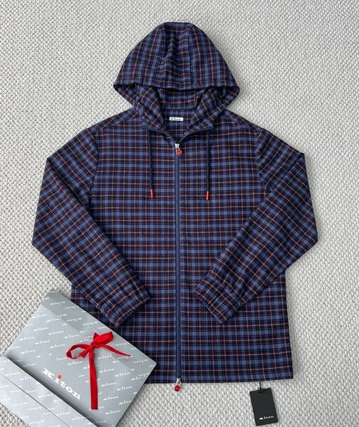 Мужская рубашка Kiton мужской синий 195429