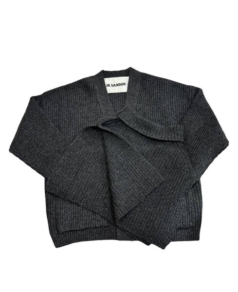 Кардиган Jil Sander женский вязаная ткань графитовый 170072