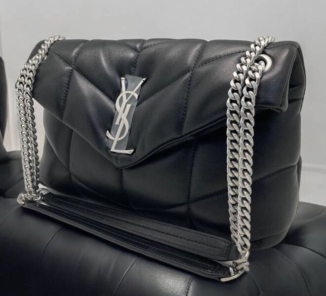 Сумка Saint Laurent женский кожа черный 156548