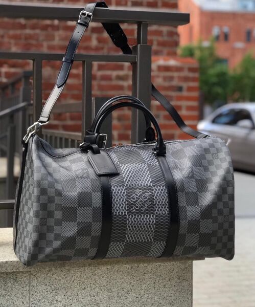 Дорожная сумка Louis Vuitton мужской канва графитовый 19215