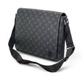 Мужская сумка мессенджер Louis Vuitton мужской кожа черный 200794-1