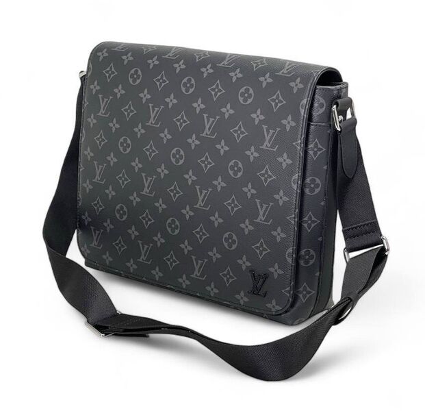 Мужская сумка мессенджер Louis Vuitton мужской кожа черный 200794