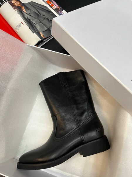 Сапоги Golden Goose женский кожа черный 162708-7
