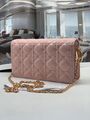 Клатч Lady Dior женский кожа розовый 26123-2