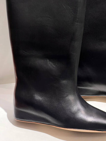 Сапоги Jil Sander женский кожа черный 163314-4