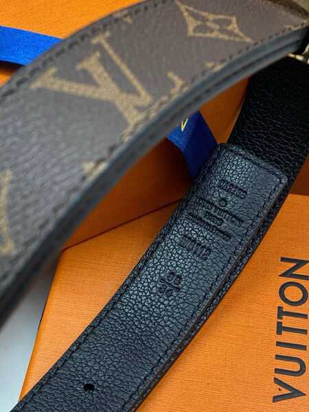 Женский ремень Louis Vuitton женский кожа черный 139064-6