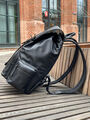 Мужской рюкзак Burberry мужской кожа черный 108656-3
