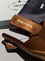 Шлепки Prada женский замша 154813-2