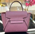 Сумка Celine Belt Nano женский кожа фиолетовый 142390-1