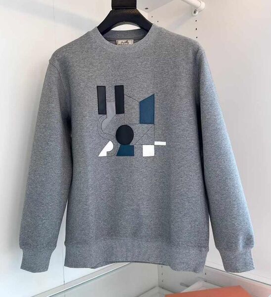 Мужской свитшот Hermès мужской графитовый 161246