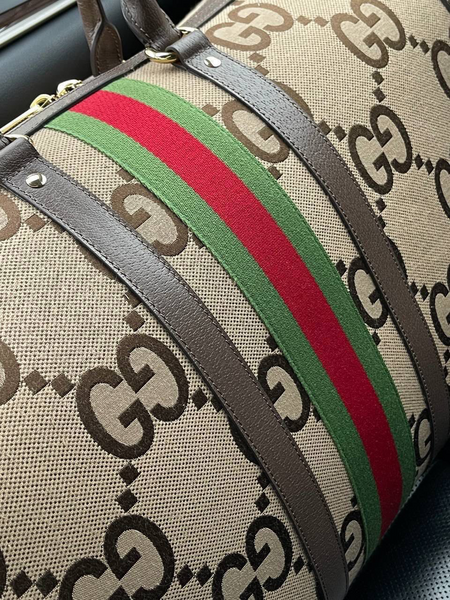 Дорожная сумка Gucci мужской кожа бежевый 96865-5