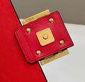 Сумка Fendi женский кожа бордовый 142100-7