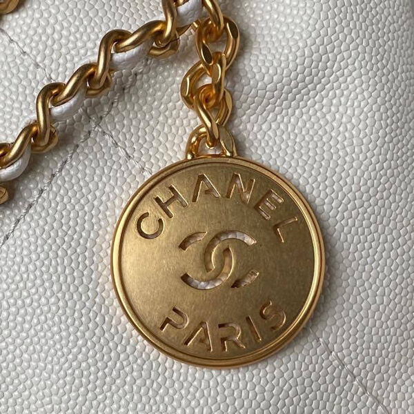 Сумка Chanel 22 женский кожа белый 126351-3