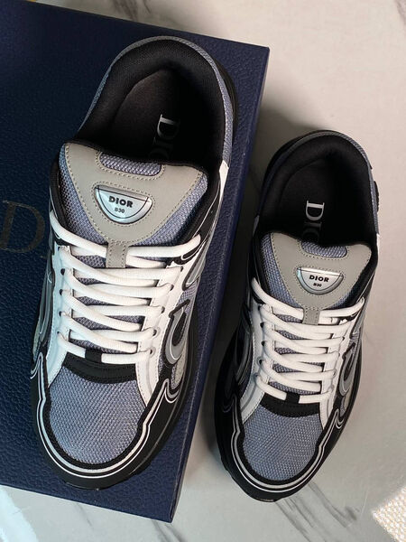 Мужские кроссовки Christian Dior мужской кожа графитовый 168520-4