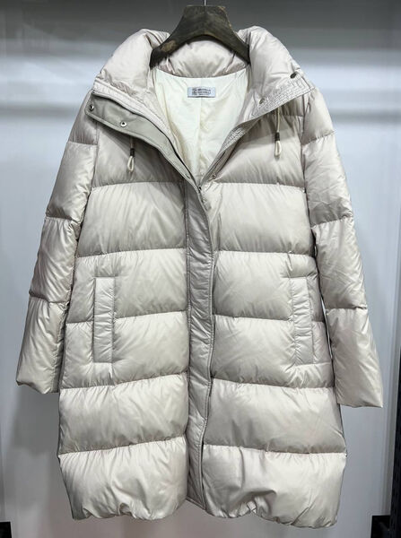 Пуховик Brunello Cucinelli женский графитовый 129969