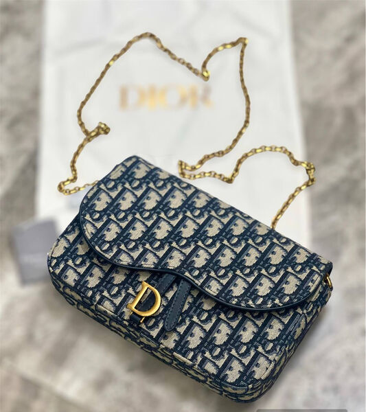 Сумка Christian Dior женский текстиль черный 126075-2