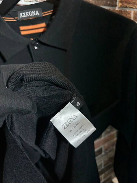 Мужское поло Zegna мужской черный 158178-5