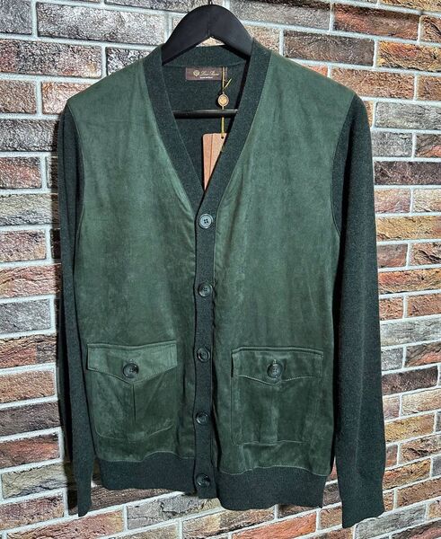 Мужской кардиган Loro Piana мужской болотный 159344