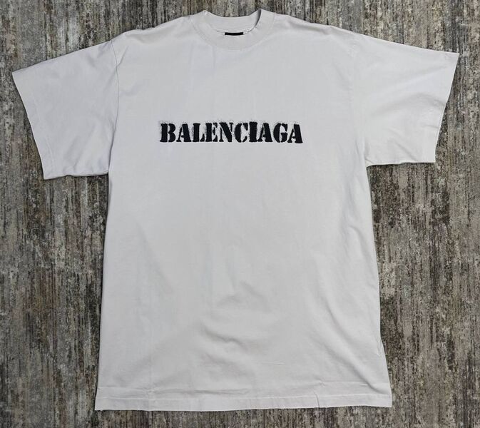 Мужская футболка Balenciaga мужской белый 144341