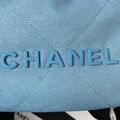 Сумка Chanel 22 женский кожа бирюзовый 126352-4