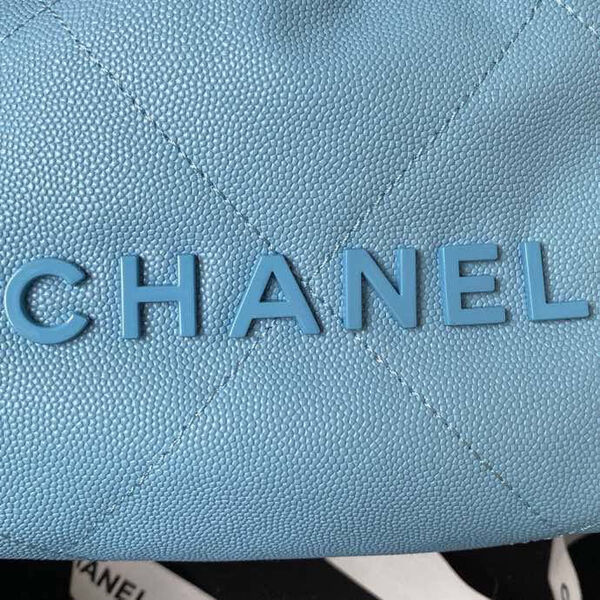 Сумка Chanel 22 женский кожа бирюзовый 126352-4
