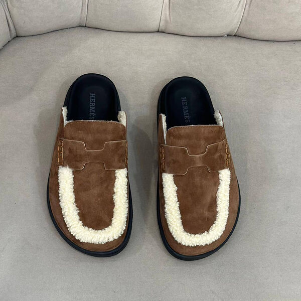Сабо Hermès женский замша 143477