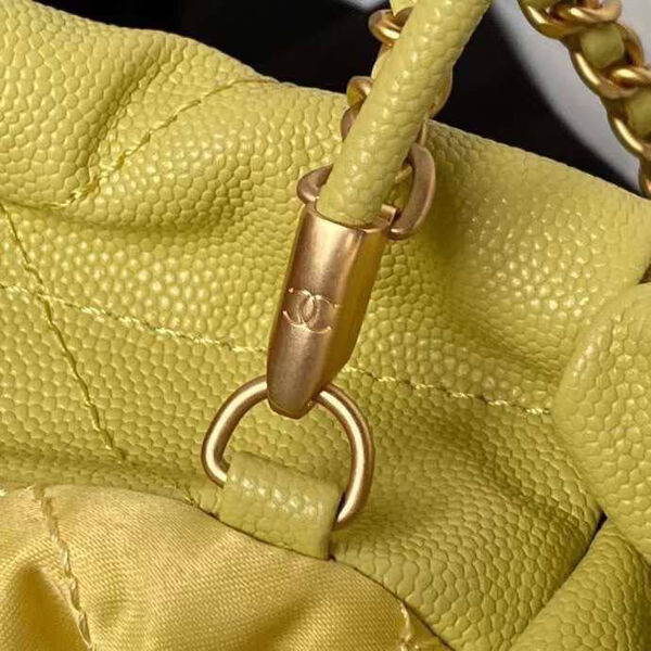 Сумка Chanel 22 женский кожа горчичный 126354-8