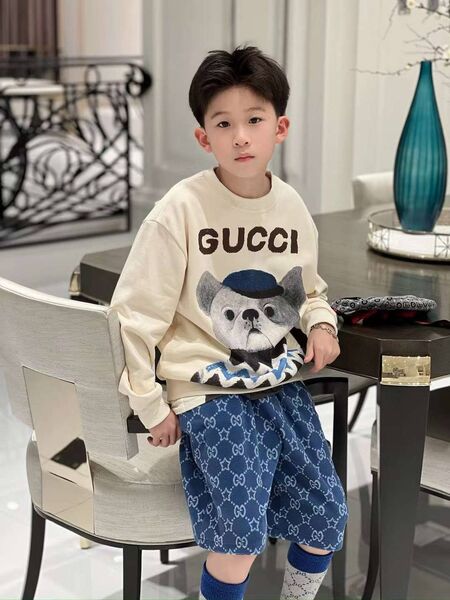 Детский свитшот Gucci белый 177482-2