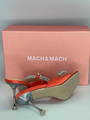 Босоножки Mach&Mach женский сатин оранжевый 12535-5
