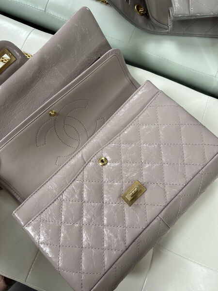 Сумка Chanel Vintage 28 см женский кожа розовый 102741-4