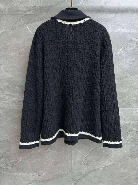 Кардиган Chanel женский вязаная ткань черный 151583-2