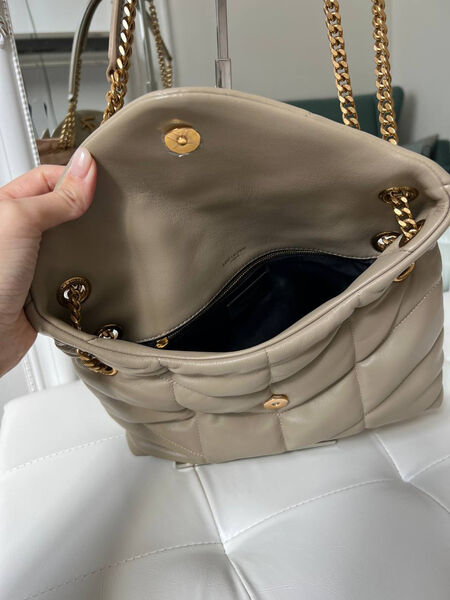Сумка Saint Laurent женский кожа бежевый 147351-3
