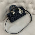 Сумка Christian Dior Lady женский текстиль черный 133092-2