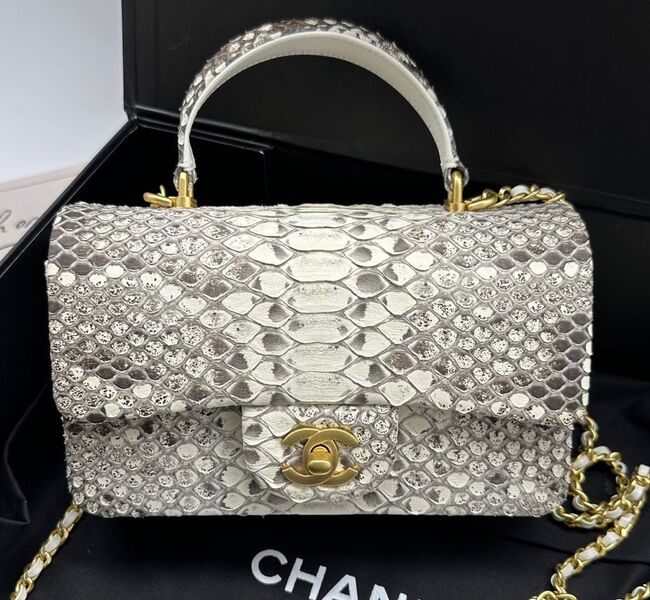 Сумка Chanel женский кожа графитовый 118821