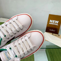 Кеды Gucci женский текстиль белый 24887-3
