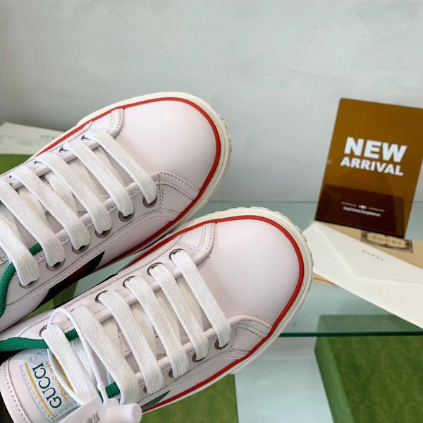 Кеды Gucci женский текстиль белый 24887-3