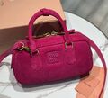 Сумка Miu Miu женский замша бордовый 192647-1