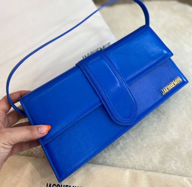 Сумка Jacquemus женский кожа синий 140078