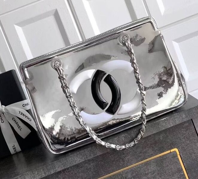 Сумка Chanel женский кожа графитовый 199650