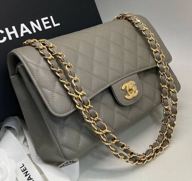 Сумка Chanel 2.55 женский кожа графитовый 172217