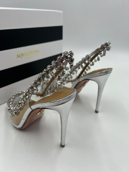 Босоножки Aquazzura женский графитовый 11759-3