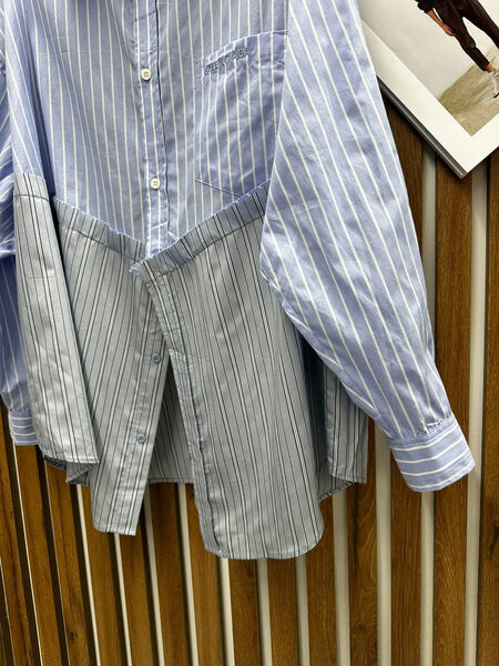 Рубашка Balenciaga женский бирюзовый 150603-2