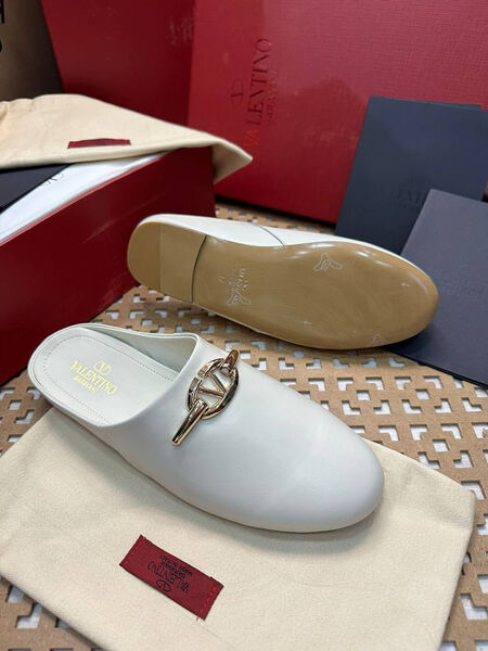 Сабо Valentino женский кожа белый 154134-2