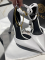 Туфли Versace женский кожа белый 81757-4
